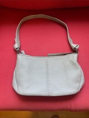 The Sak Pebbled Leather Shoulder Bag - Gray